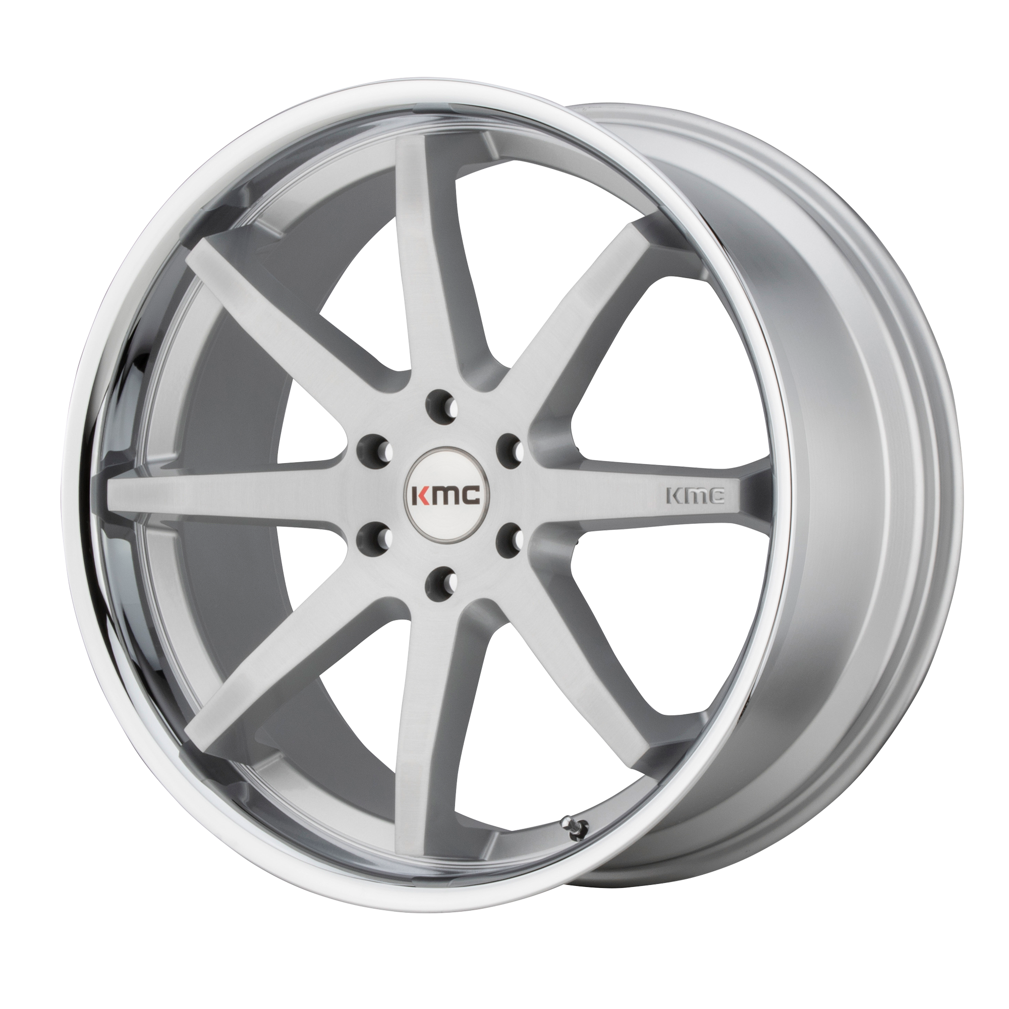 KMC KM715 REVERB 20X9 30 6X139.7/6X5.5 Brushed Silver Chrome Lip