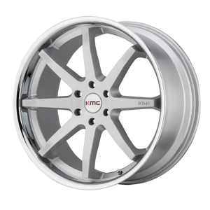 KMC KM715 REVERB 20X9 30 6X139.7/6X5.5 Brushed Silver Chrome Lip