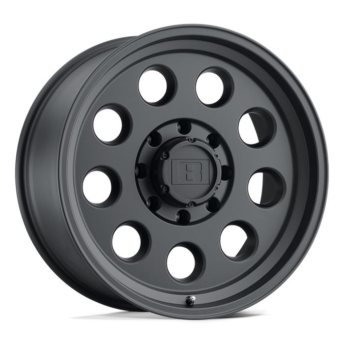 Level 8 HAULER 18X9 0 6X139.7/6X5.5 MATTE BLACK