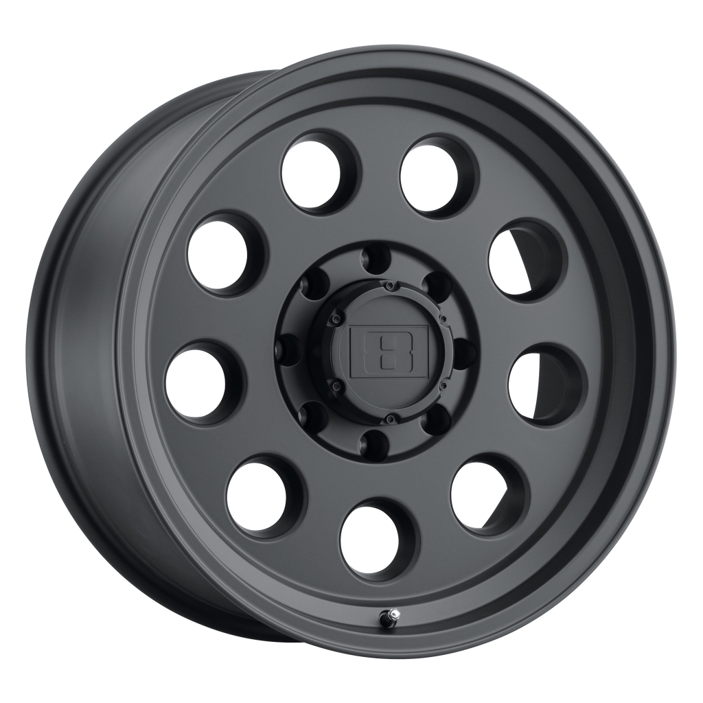 Level 8 HAULER 17X8.5 -6 5X135/5X135 MATTE BLACK