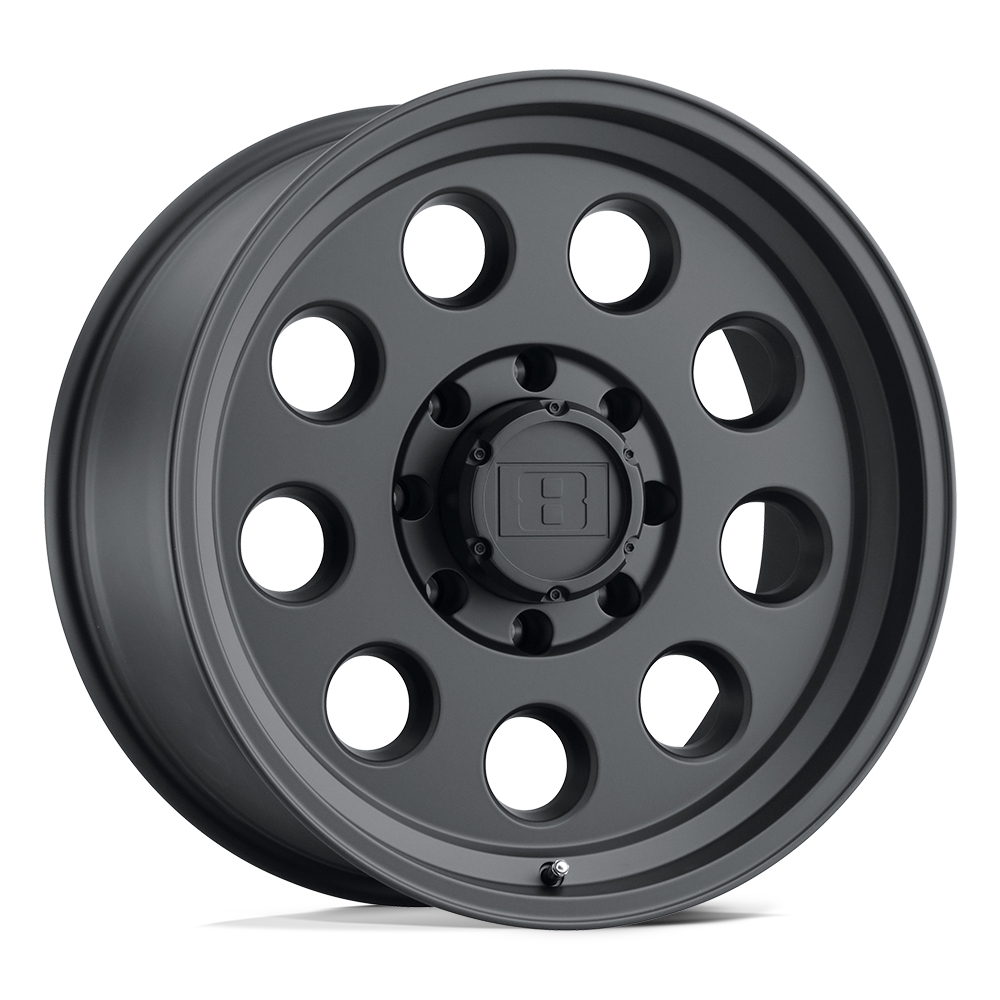 Level 8 HAULER 15X8 -30 5X127/5X5.0 MATTE BLACK