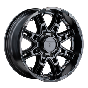 Level 8 SLINGSHOT 17X8.5 10 6X139.7/6X5.5 MATTE BLACK