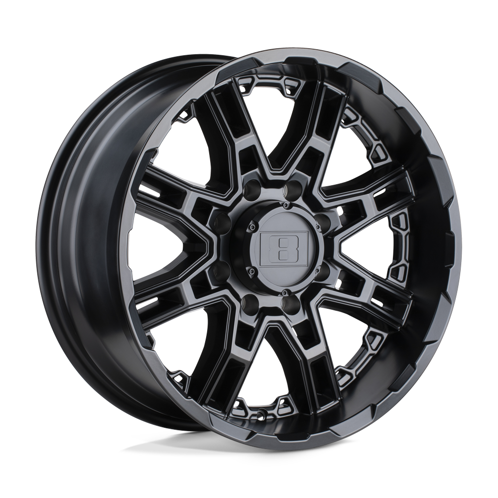 Level 8 SLINGSHOT 18X9 18 6X114.3/6X4.5 MATTE BLACK