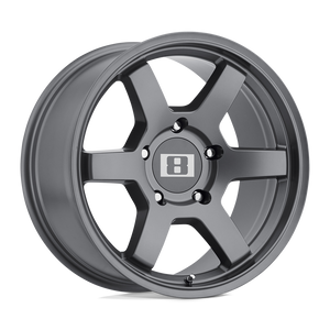 Level 8 MK6 16X8 -10 6X139.7/6X5.5 MATTE GUNMETAL