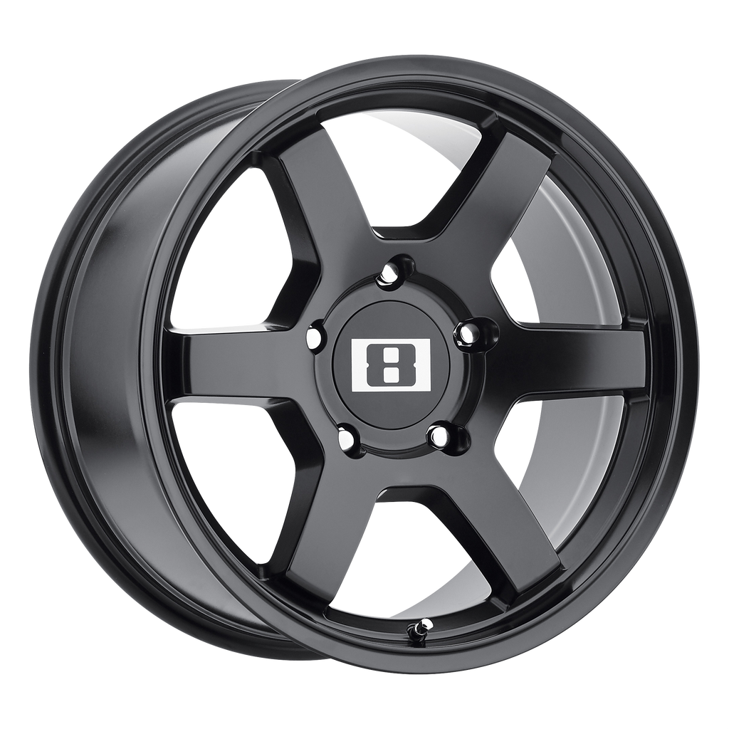 Level 8 MK6 16X8 -10 6X139.7/6X5.5 MATTE BLACK