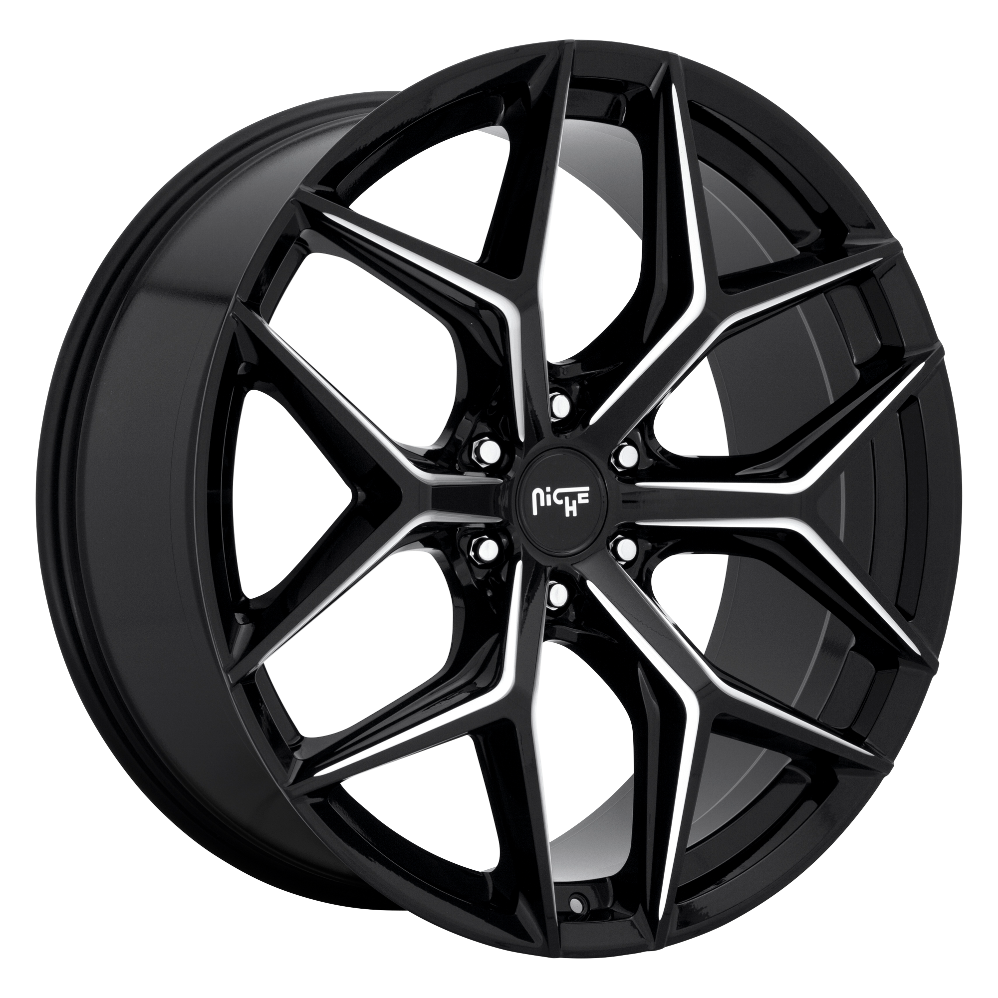 Niche 1PC M232 VICE SUV 24x10 30 6x135/6X5.3 GLOSS BLACK MILLED