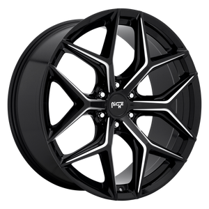 Niche 1PC M232 VICE SUV 24x10 30 6x135/6X5.3 GLOSS BLACK MILLED