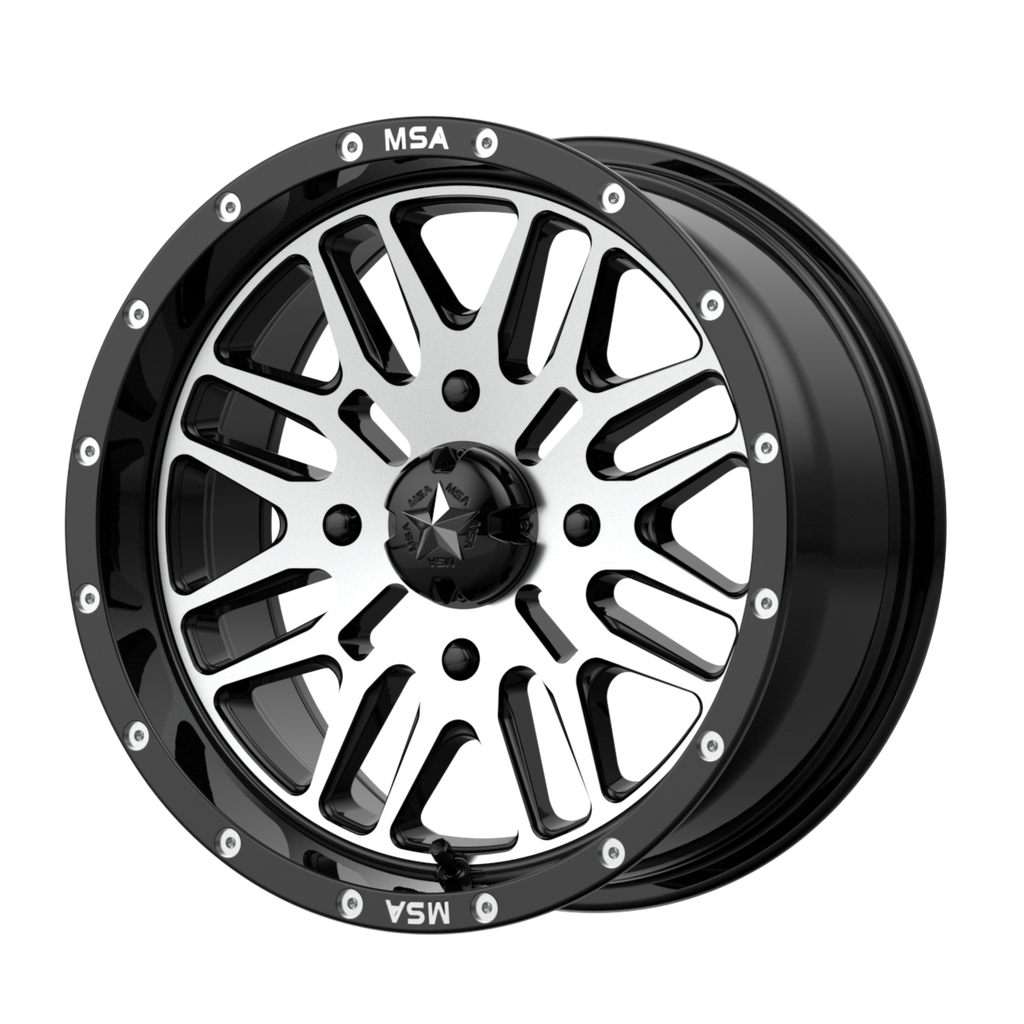 MSA Offroad Wheels M38 BRUTE 18x7 10 4x156/4x156 Gloss Black Machined