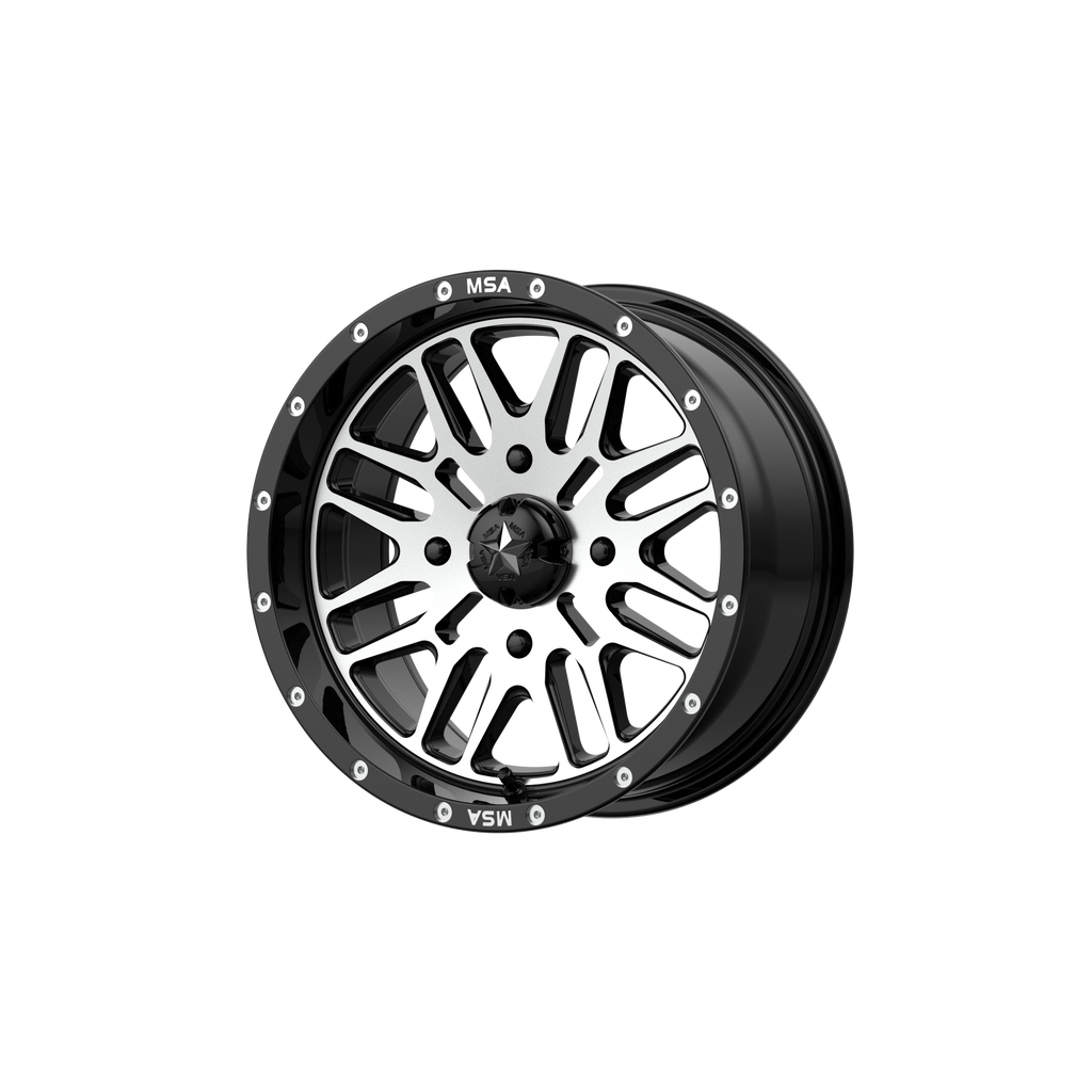 MSA Offroad Wheels M38 BRUTE 24x7 10 4x156/4x156 Gloss Black Machined