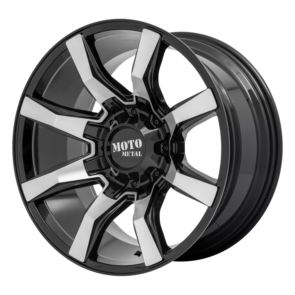 Moto Metal MO804 SPIDER 20X10 12 6X135/6X139.7 GLOSS BLACK MACHINED