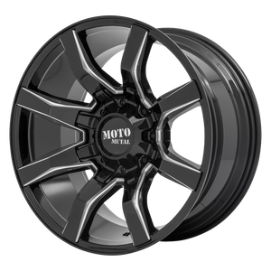 Moto Metal MO804 SPIDER 20X10 12 BLANK GLOSS BLACK MILLED