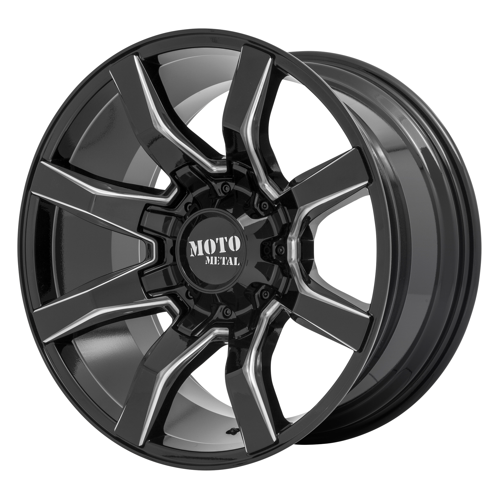 Moto Metal MO804 SPIDER 20X10 12 6X135/6X139.7 GLOSS BLACK MILLED