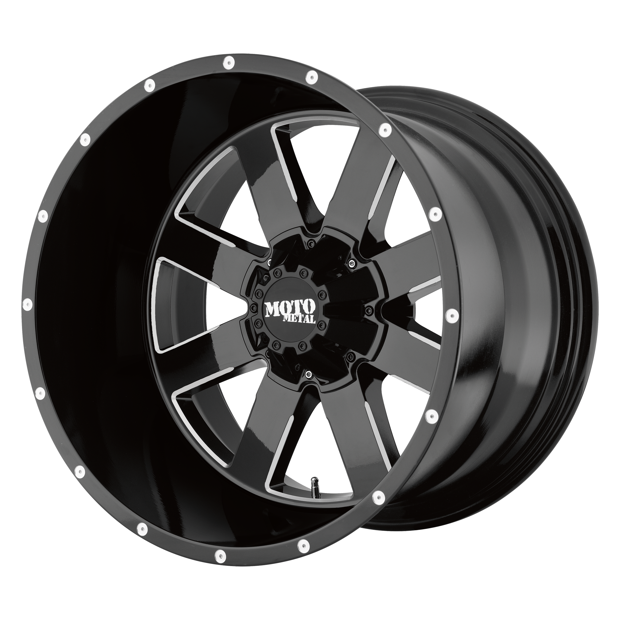 Moto Metal MO962 17x10 -24 BLANK/BLANK Gloss Black Milled