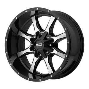 Moto Metal MO970 17X8 0 6X135/6X5.3/6X139.7/6X5.5 Gloss Black Machined Face