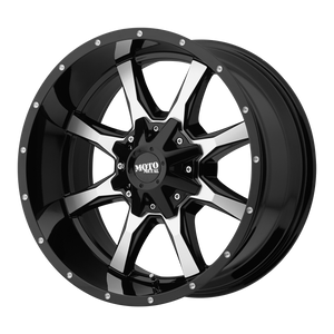 Moto Metal MO970 20X9 12 6X135/6X139.7 GLOSS BLACK MACHINED FACE