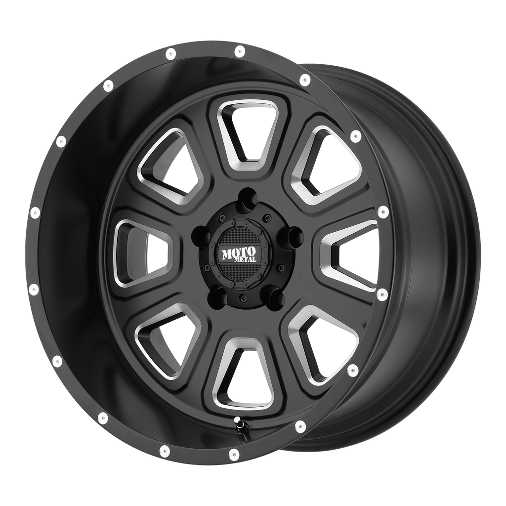 Moto Metal MO972 20X10 -24 6X139.7/6X5.5 Satin Black Milled