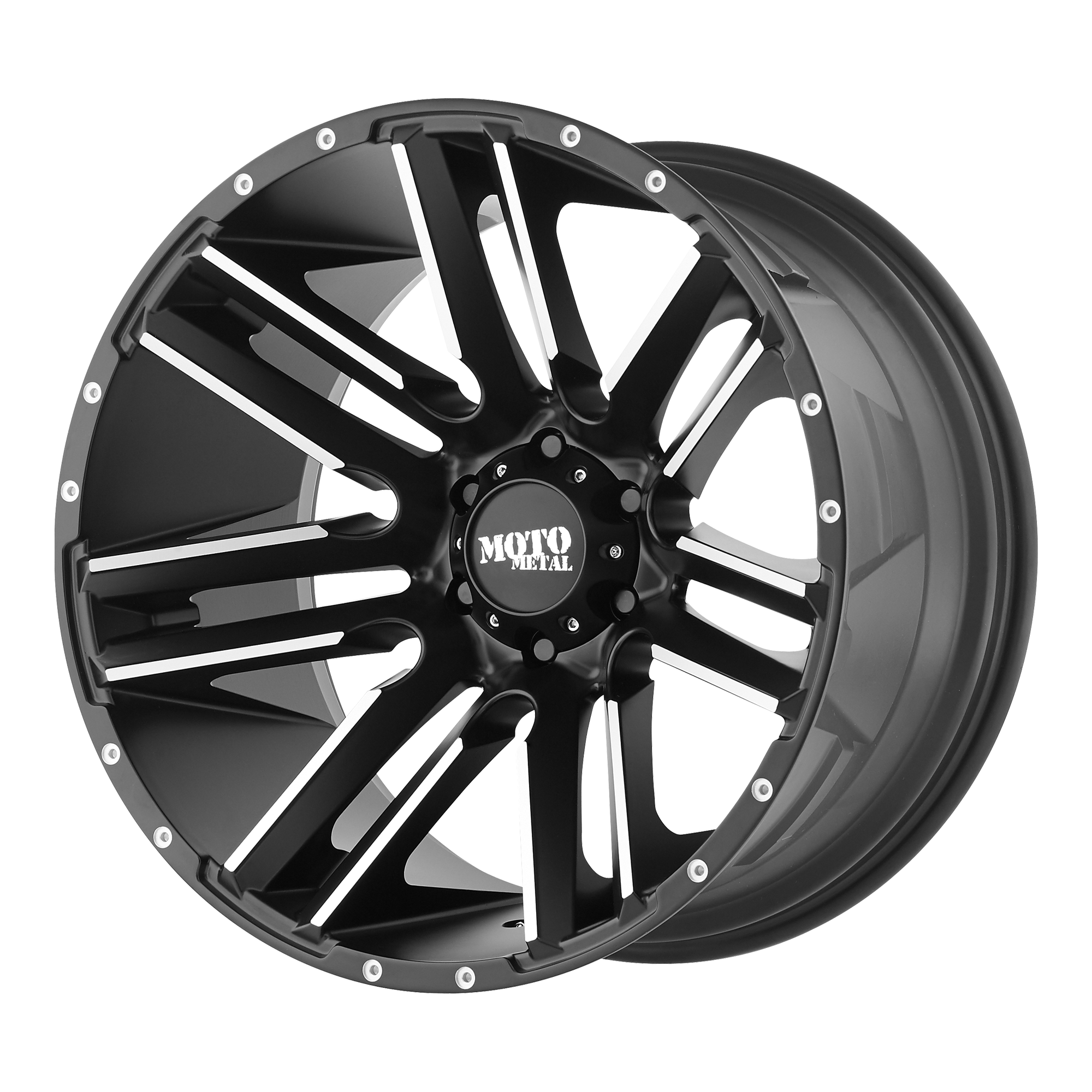 Moto Metal MO978 RAZOR 20x10 -24 6x135/6X5.3 Satin Black Machined