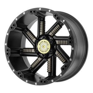 Moto Metal MO979 BUCKSHOT 20X10 -24 6X135/6X5.3/6X139.7/6X5.5 Satin Black With Gun Metal Inserts