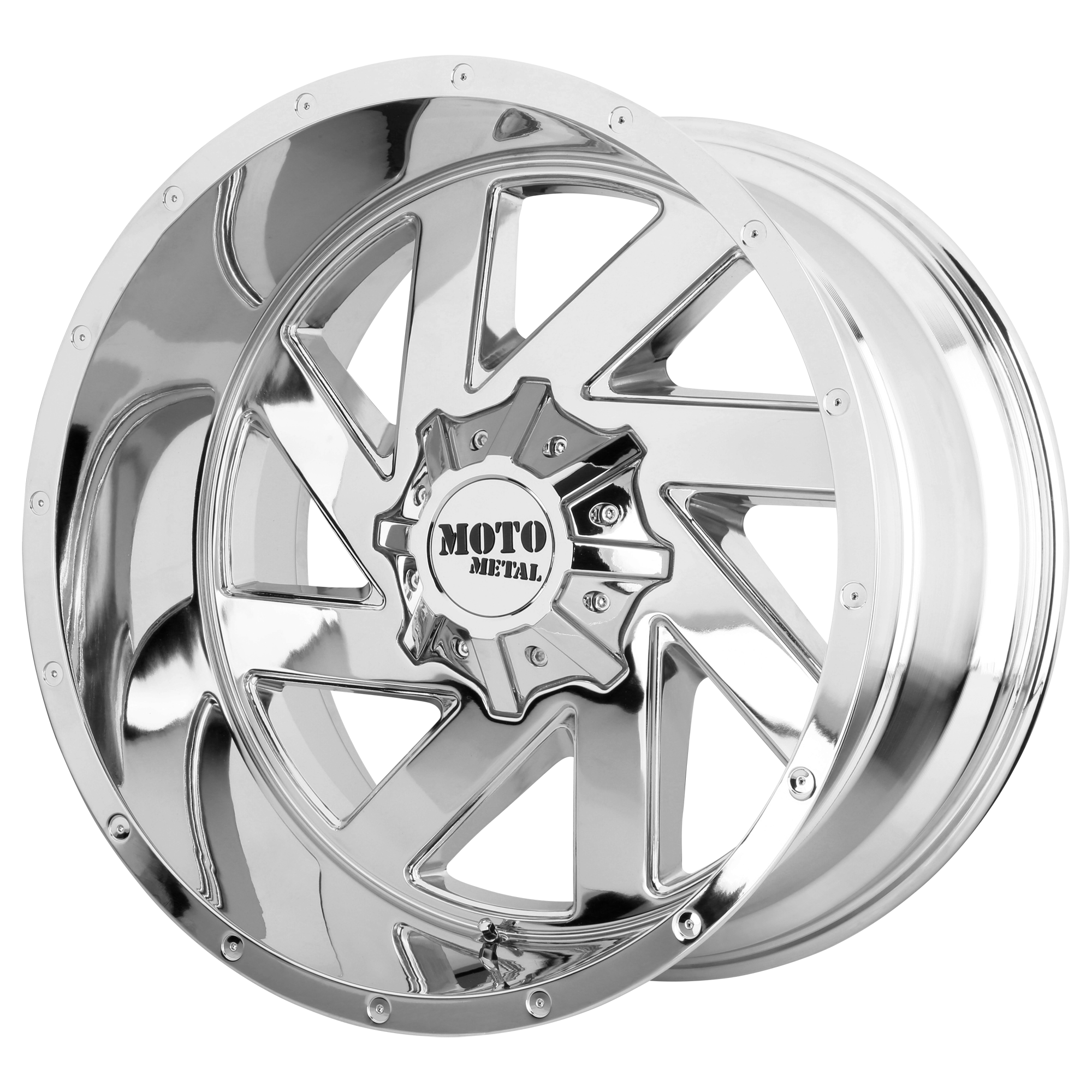 Moto Metal MO988 MELEE 22x10 -18 8x165.1/8x6.5 Chrome