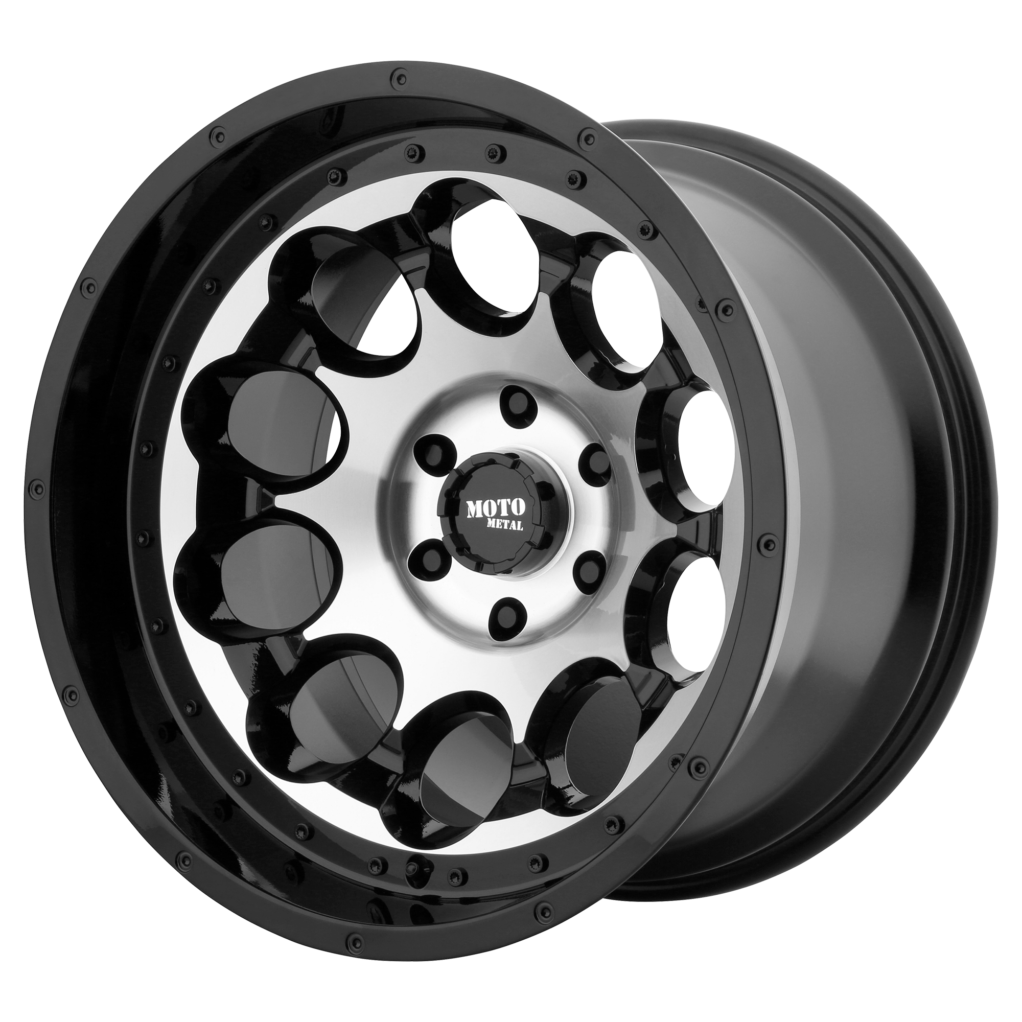 Moto Metal MO990 ROTARY 17X9 -12 6X139.7/6X5.5 Gloss Black Machined