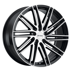 Petrol P1C 18X8 40 5X108/5X4.25 GLOSS BLACK W/ MACHINED FACE