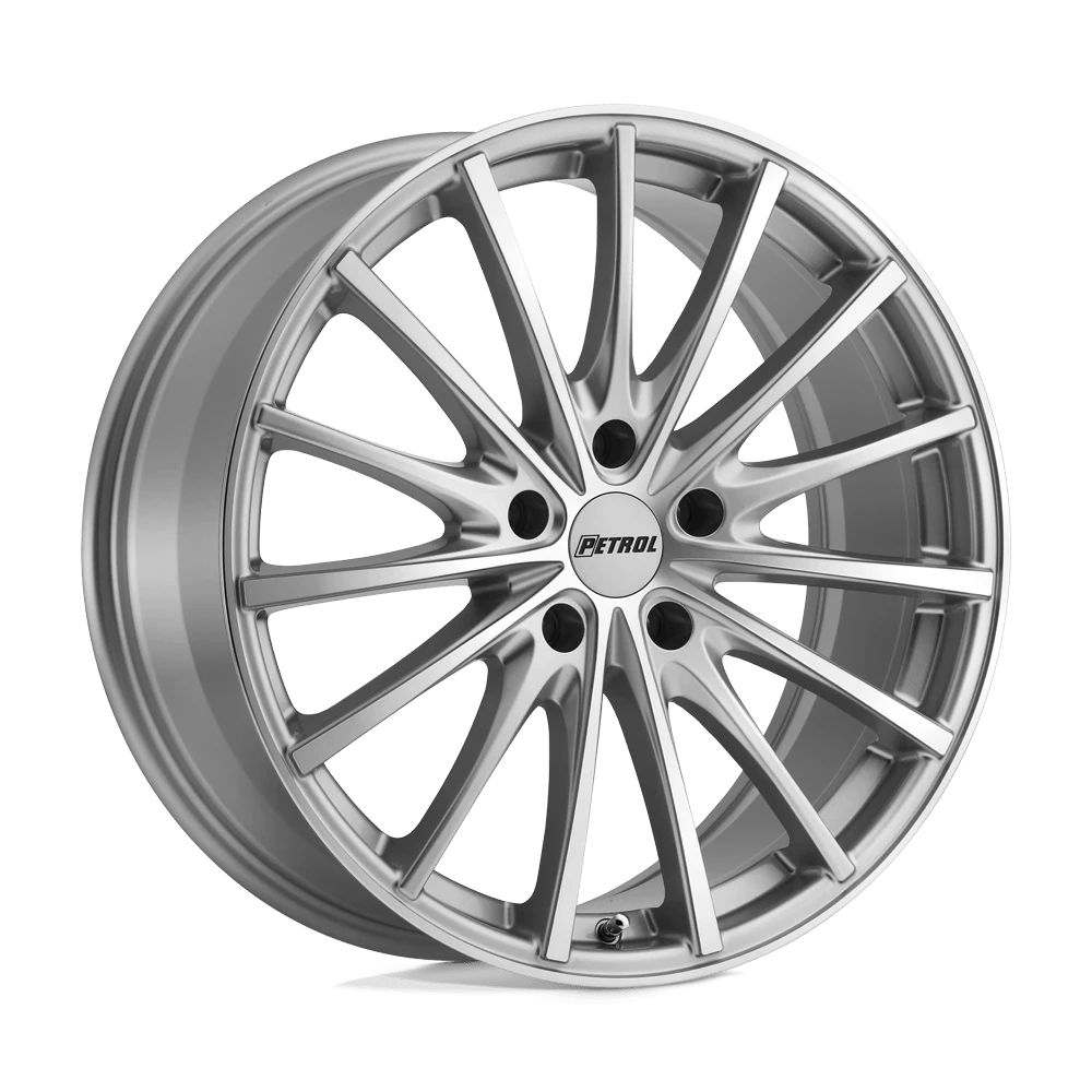 Petrol P3A 17X8 40 5X108/5X4.25 SILVER W/ MACHINED CUT FACE