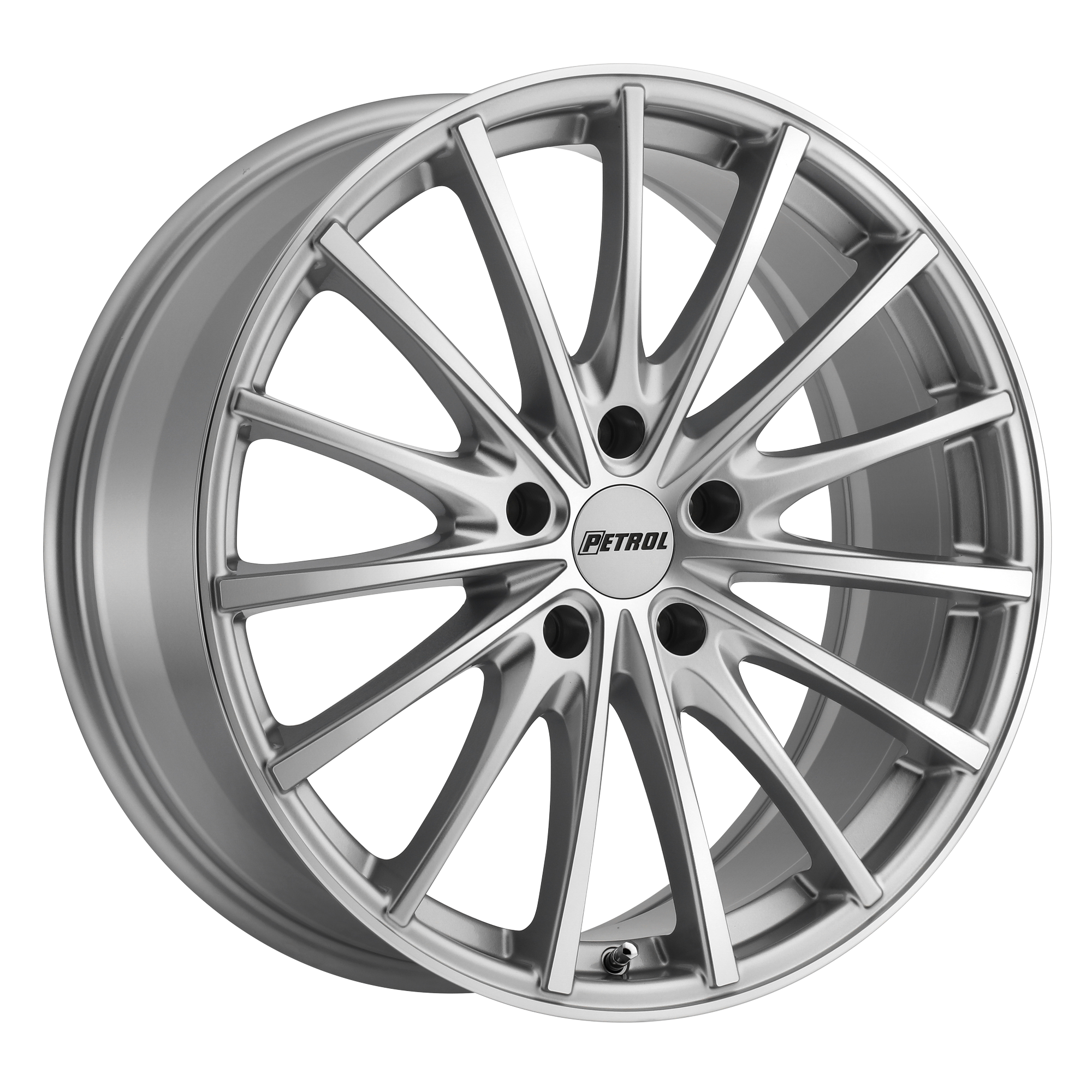 Petrol P3A 17X8 40 5X114.3/5X4.5 SILVER W/ MACHINED CUT FACE