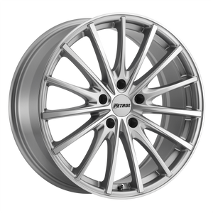 Petrol P3A 17X8 40 5X114.3/5X4.5 SILVER W/ MACHINED CUT FACE