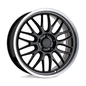 Petrol P4C 18X8 40 5X114.3/5X4.5 GLOSS BLACK W/ MACHINED CUT LIP