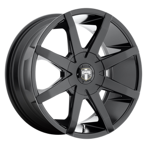 DUB 1PC S110 PUSH 22x9.5 32 5x114.3/5x120/5x4.5/120 GLOSS BLACK