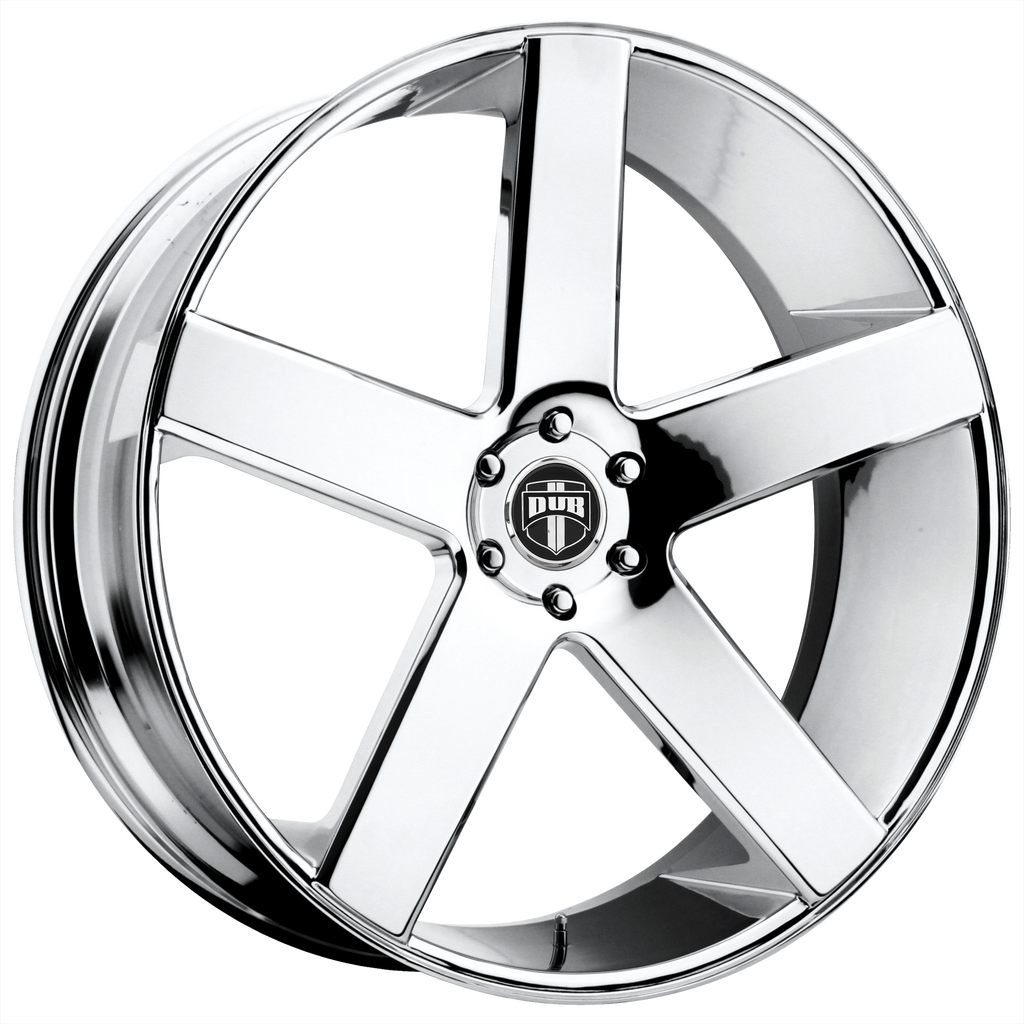 DUB 1PC S115 BALLER 24x10 31 6x139.7/6x5.5 CHROME PLATED