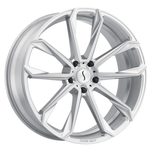 Status MASTADON 24X9.5 15 6X139.7/6X5.5 SILVER W/ BRUSHED MACHINED FACE
