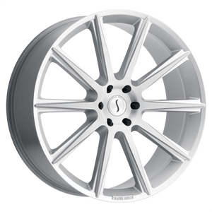 STATUS ZEUS 22X9.5 25 6X139.7 SILVER W/ BRUSHED FACE