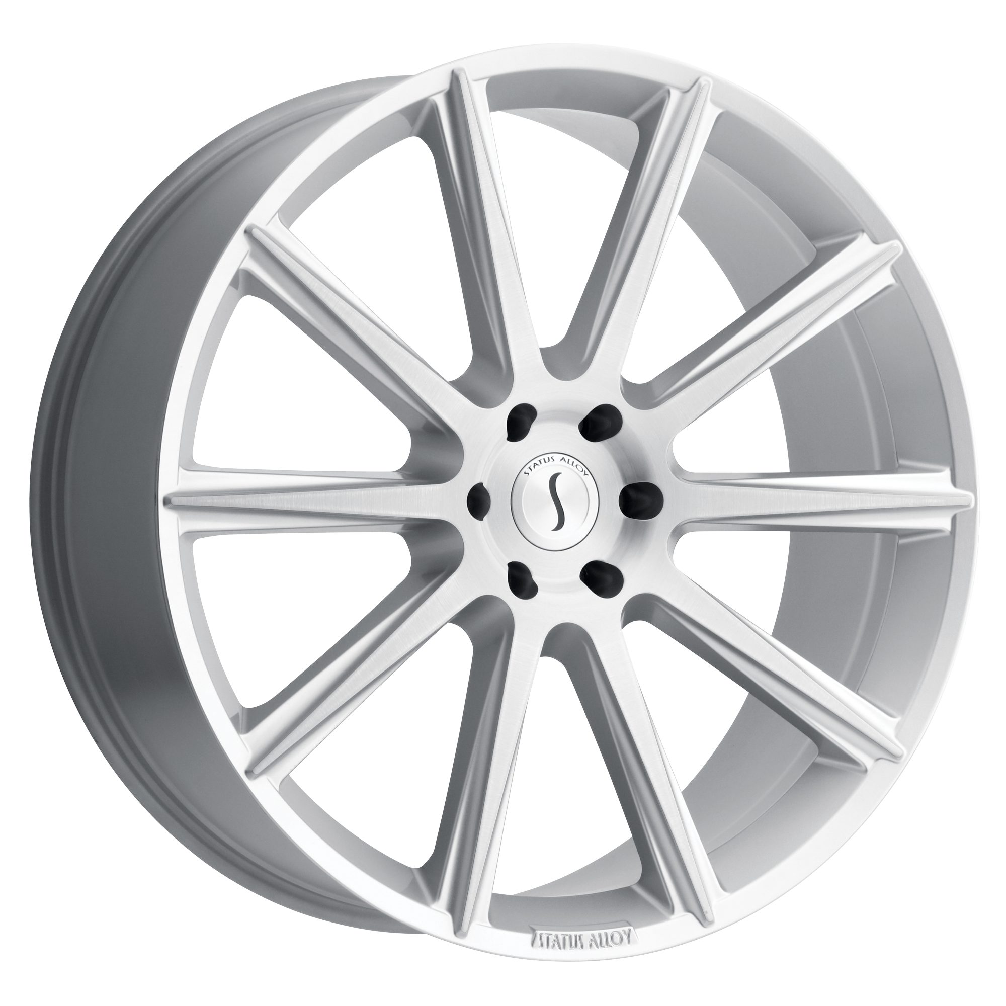 STATUS ZEUS 22X9.5 35 5X127 SILVER W/ BRUSHED FACE