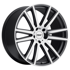 TSW GATSBY 22X10 37 5X120/5X4.72 GUNMETAL W/ MIRROR-CUT FACE