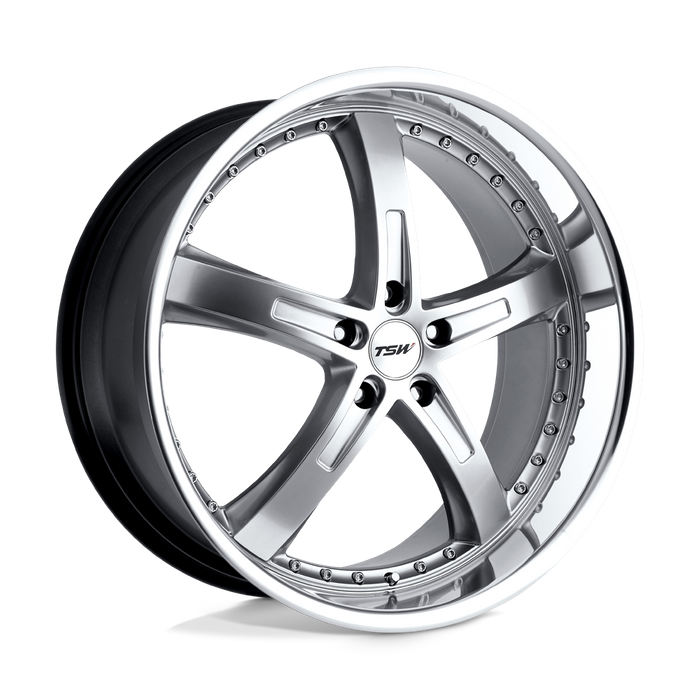 TSW JARAMA 17X8 20 5X114.3/5X4.5 HYPER SILVER W/ MIRROR CUT LIP