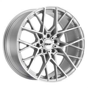 TSW SEBRING 20X10 40 5X120/5X4.72 SILVER W/ MIRROR CUT FACE