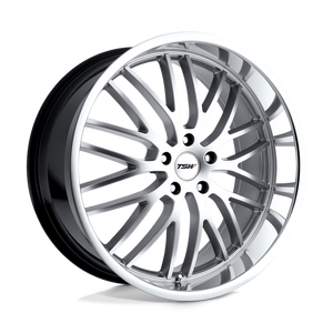 TSW SNETTERTON 19X8 35 5X120/5X4.72 HYPER SILVER W/ MIRROR CUT LIP