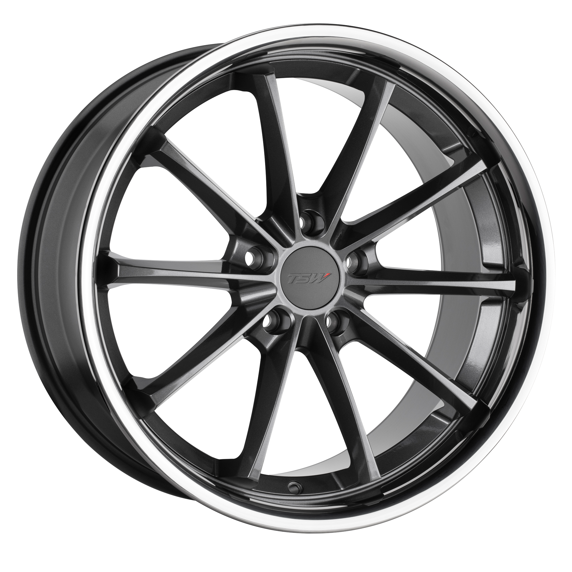 TSW SWEEP 19X9.5 40 5X120/5X4.72 GLOSS GUNMETAL W/ STAINLESS LIP