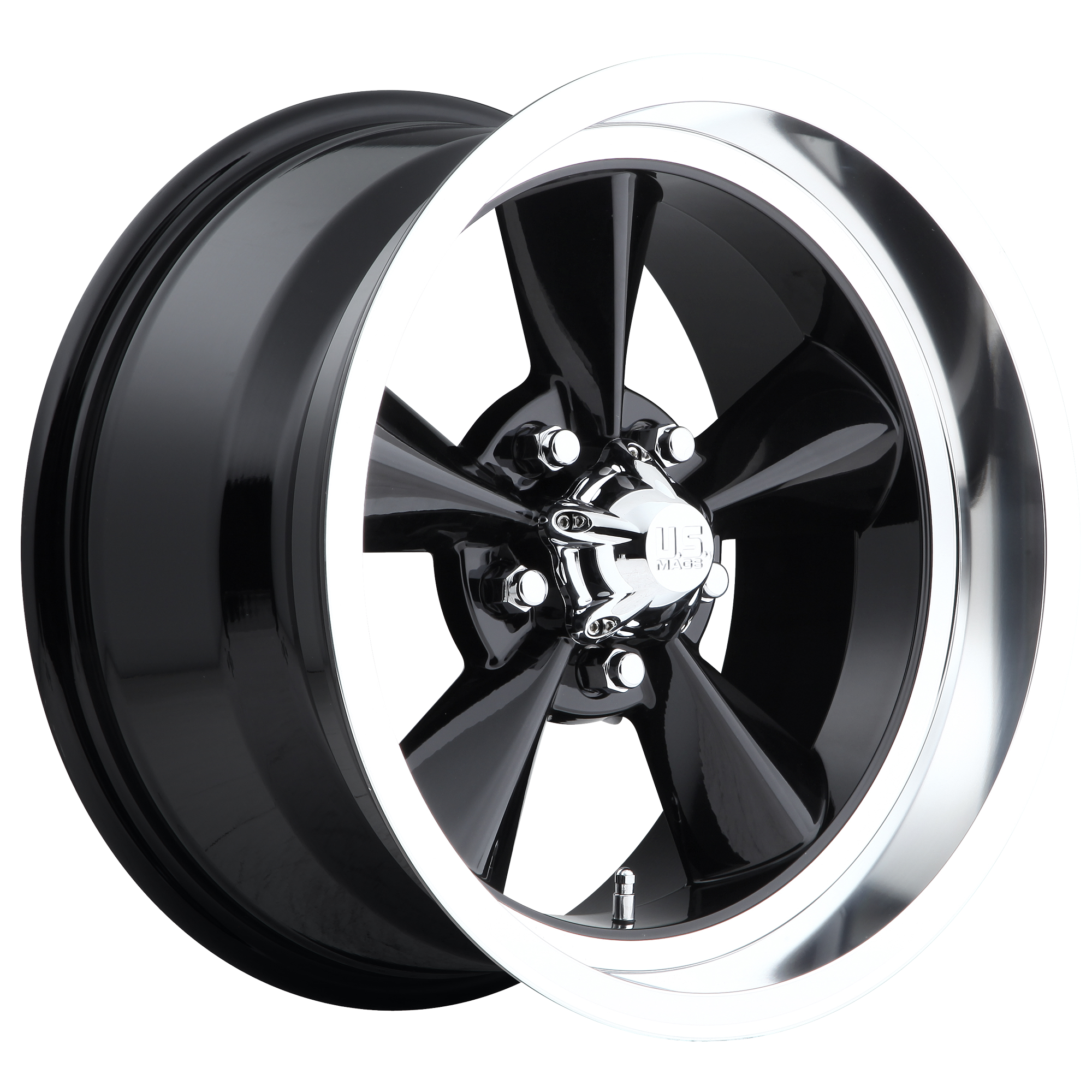 US Mag 1PC U107 STANDARD 17x7 1 5x114.3/5x4.5 GLOSS BLACK