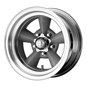 American Racing Vintage VN309 TT O 15x7 -6 5x120.65/5x4.75 Vintage Silver Machined Lip