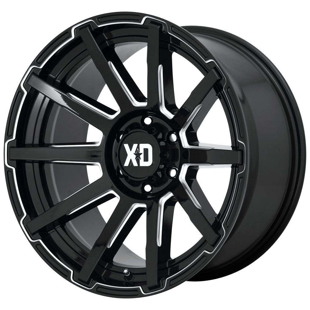 XD XD847 OUTBREAK 20X10 12 6X135 GLOSS BLACK MILLED