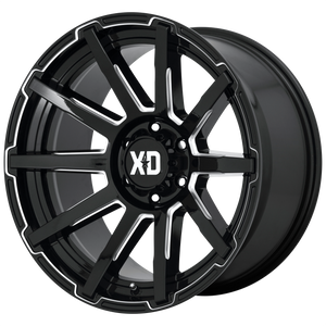 XD XD847 OUTBREAK 20X10 12 6X135 GLOSS BLACK MILLED