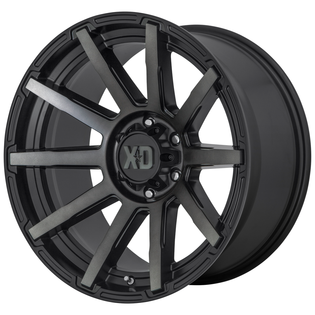 XD XD847 OUTBREAK 20X10 12 6X135 SATIN BLACK WITH GRAY TINT