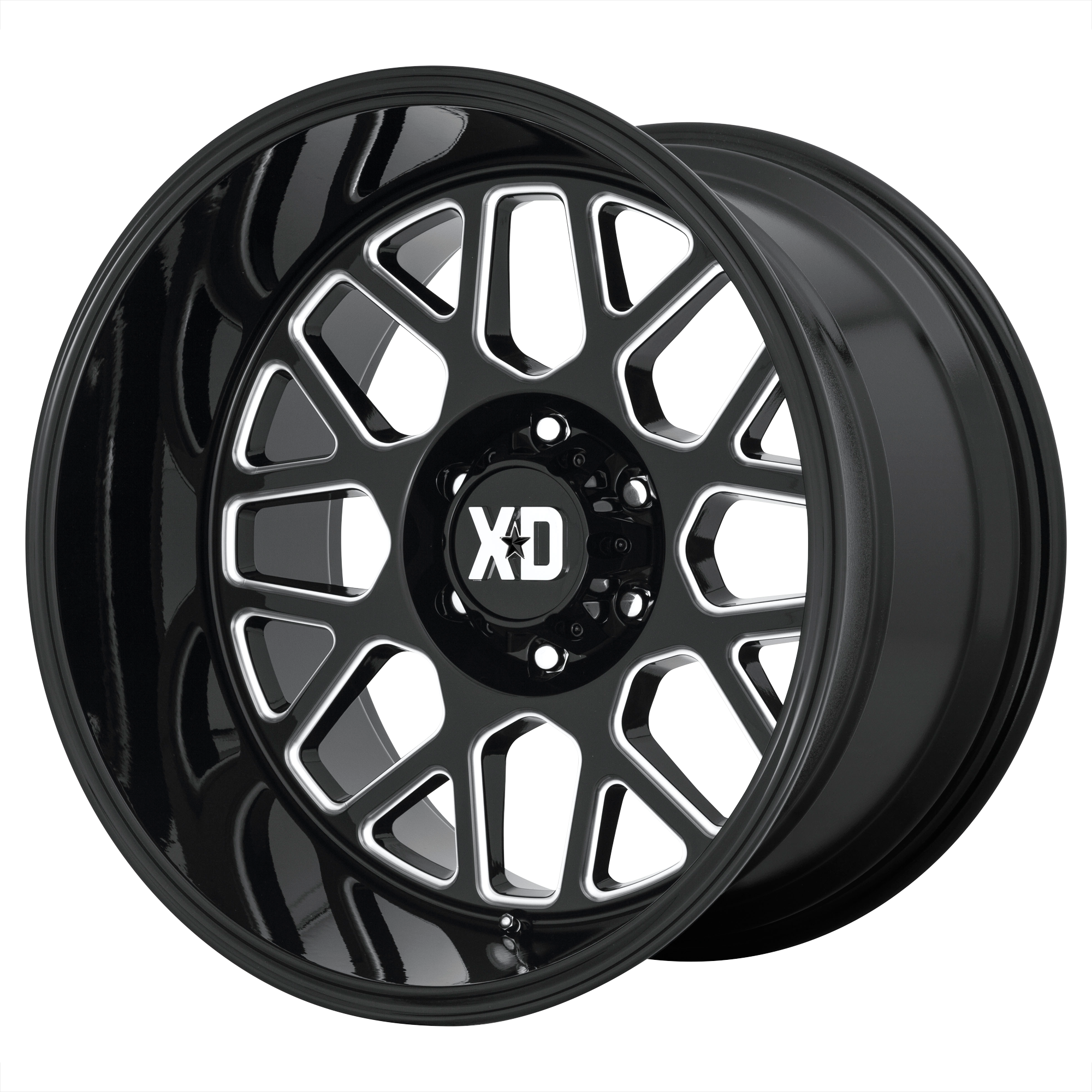 XD XD849 GRENADE 2 20x10 -18 6x135/6X5.3 Gloss Black Milled