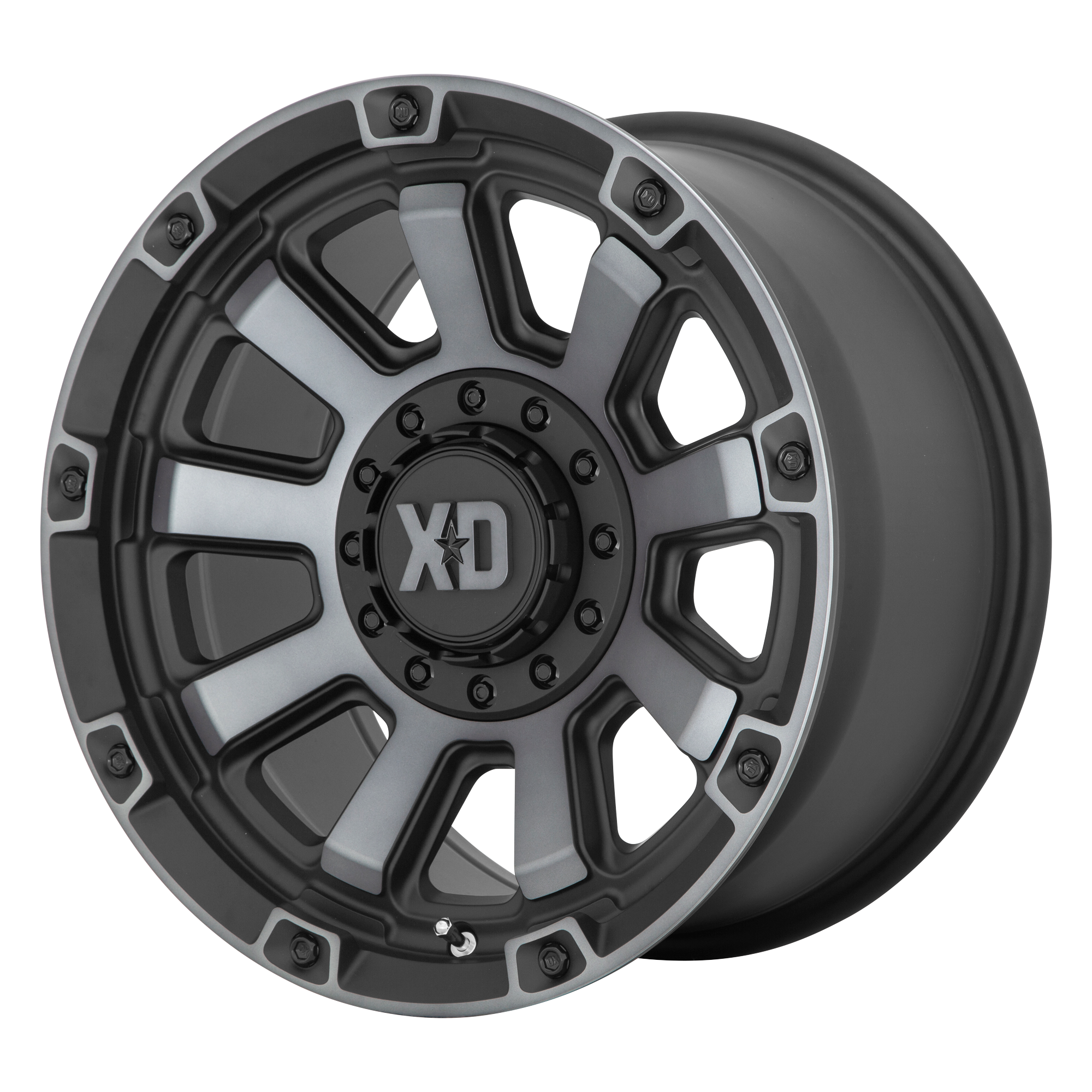 XD XD852 GAUNTLET 20x10 -18 6x135/6x139.7/6x135/5.5 Satin Black With Gray Tint