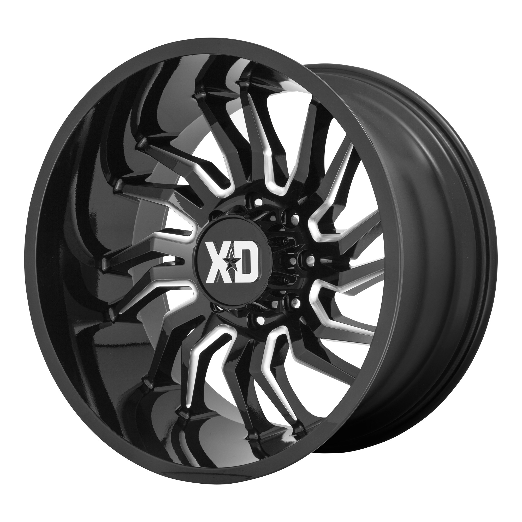 XD XD858 TENSION 20x10 -18 6x135/6X5.3 Gloss Black Milled