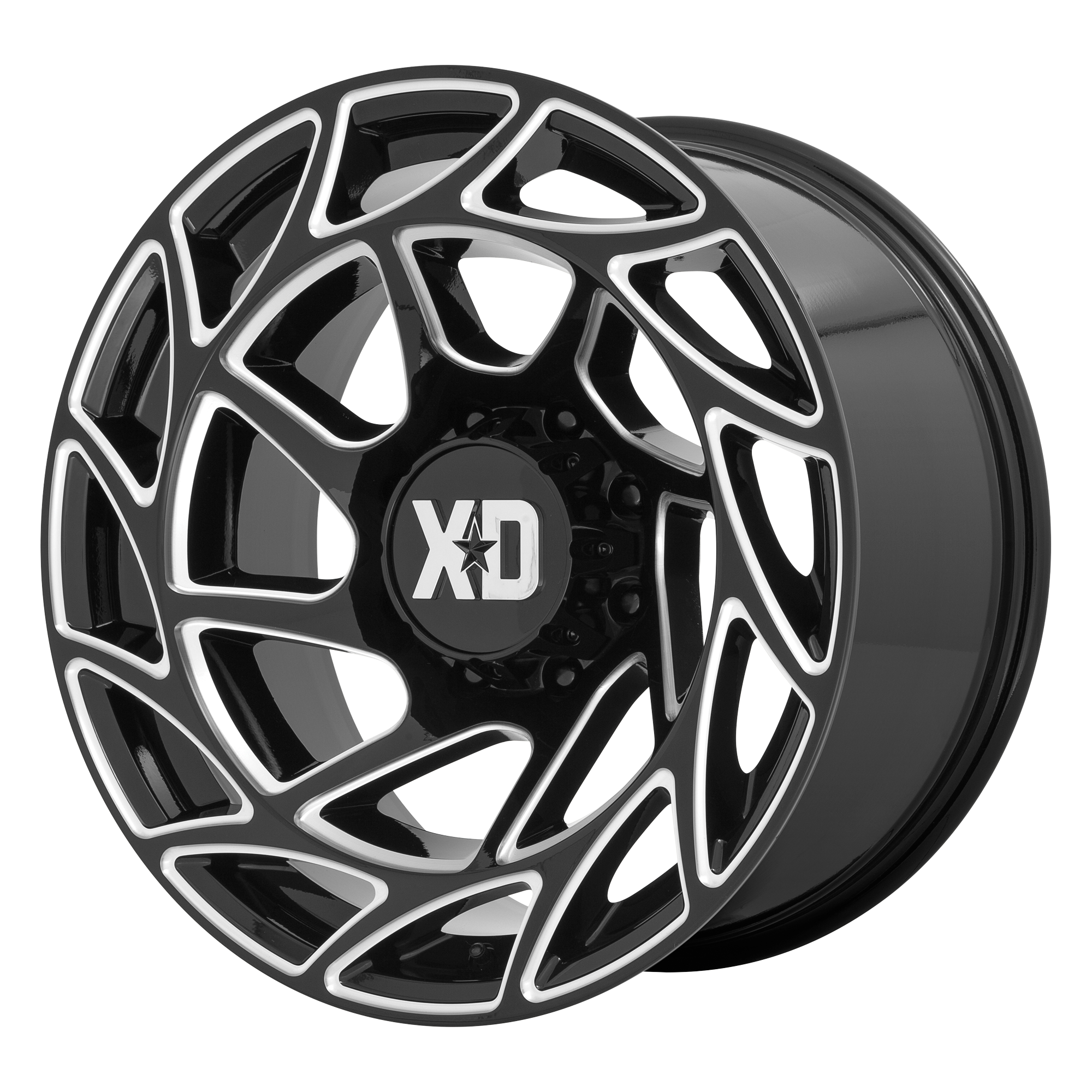 XD XD860 ONSLAUGHT 22X12 -44 6X139.7 GLOSS BLACK MILLED