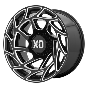 XD XD860 ONSLAUGHT 22X12 -44 6X139.7 GLOSS BLACK MILLED