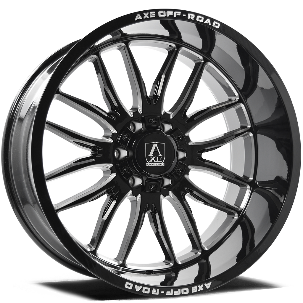 AXE HADES 20X9.5 15 6X139 GLOSS BLACK MILLED